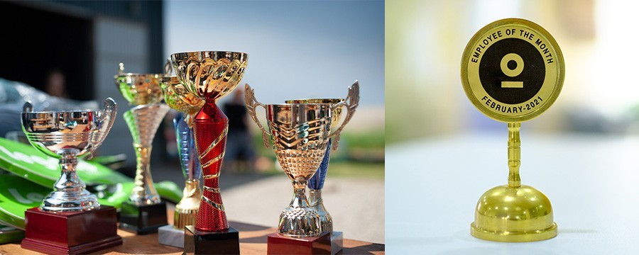 Großhandel verkaufen personalisierte benutzerdefinierte Trophäen mit Logo