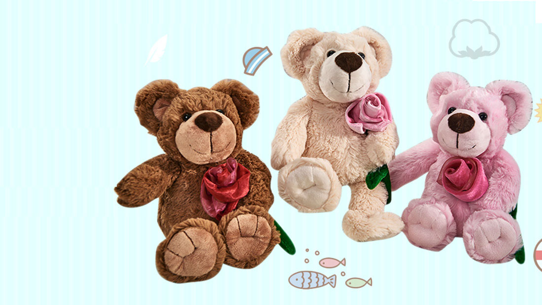 beste Valentinstag Werbegeschenke kreativer brauner Teddybär für Freundin