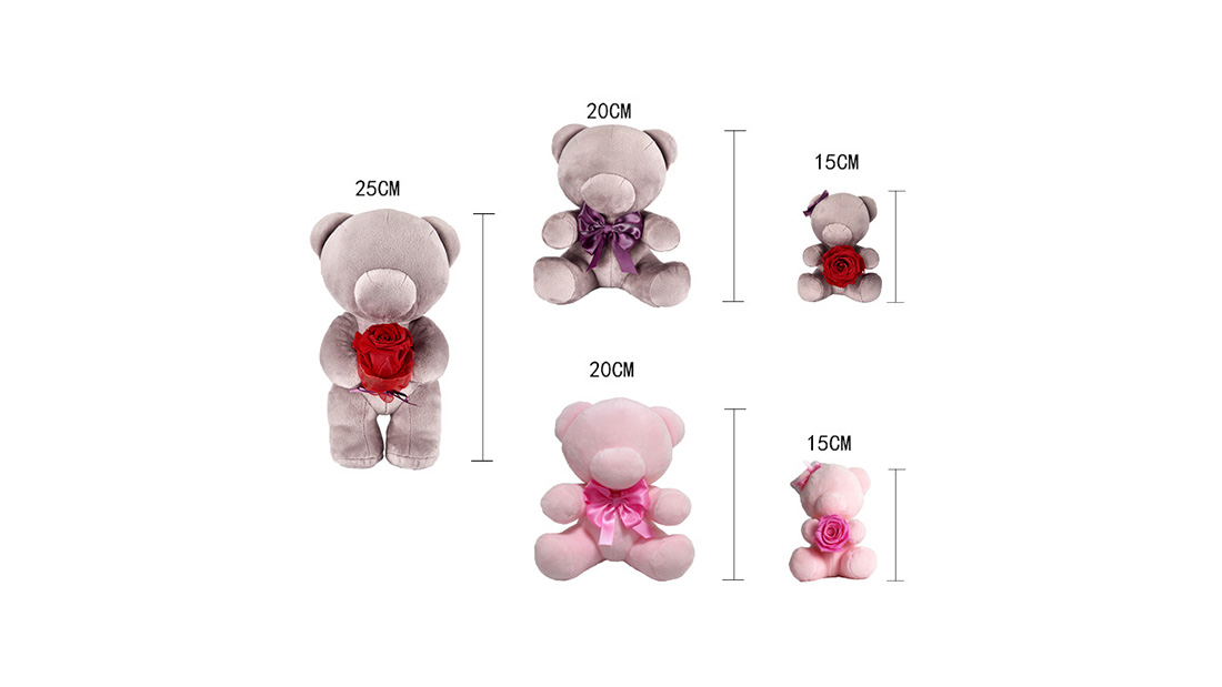 Rose dekorieren Geschenke Design Liebe Liebe Teddybär für Freundinnen 2021